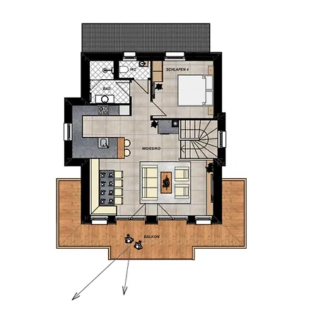 Wagrainer Tauernlodge 42a 木屋 瓦格赖恩
